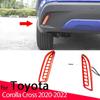 2PCS Car Flashing LED Reflector Lamp Rear Fog Lamp Bumper Light Brake Warning Light For Toyota Corolla Cross 2022