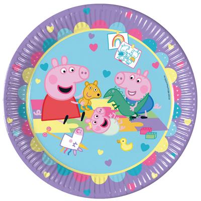 Talerze Papierowe Świnka Peppa 23Cm 8 Szt.
