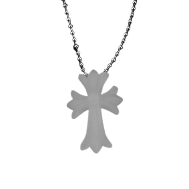 Vintage Crucifix Religious Punk Pendant Amulet Cross Necklace Pvc