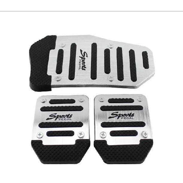 Abaiwai Universal Aluminum Manual Transmission Non-slip Car Pedal Cover Kit Footrest Brake 3D Covers 3d Parts
