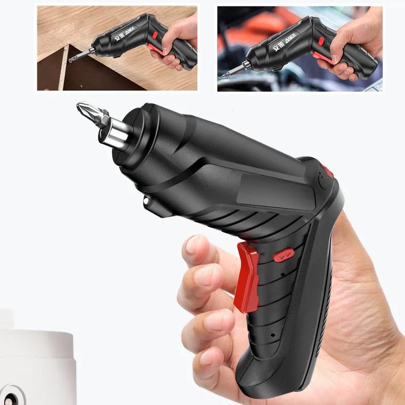 Электрическая отвертка, аккумуляторная беспроводная отвертка, прямая и пистолетного типа, мощная электрическая отвертка, маленькие винтоверты