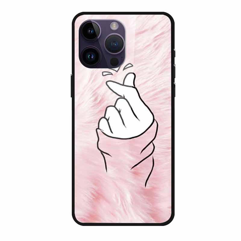 Glass Back Cover For iphone 16 Pro Max Phone Case Soft Bumper Hard Tempered Glass Case For iphone 15 Pro Max Case Funda Shell