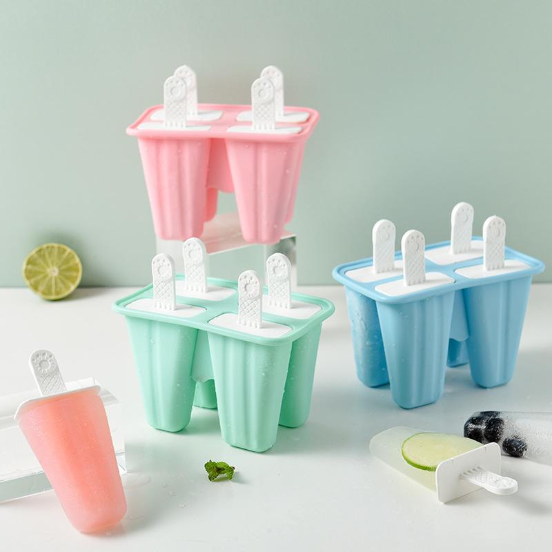 Silicone Ice Cube Ice Maker Homemade DIY Popsicle Ice Cream Mould Set Popsicle Ice Cream Mould