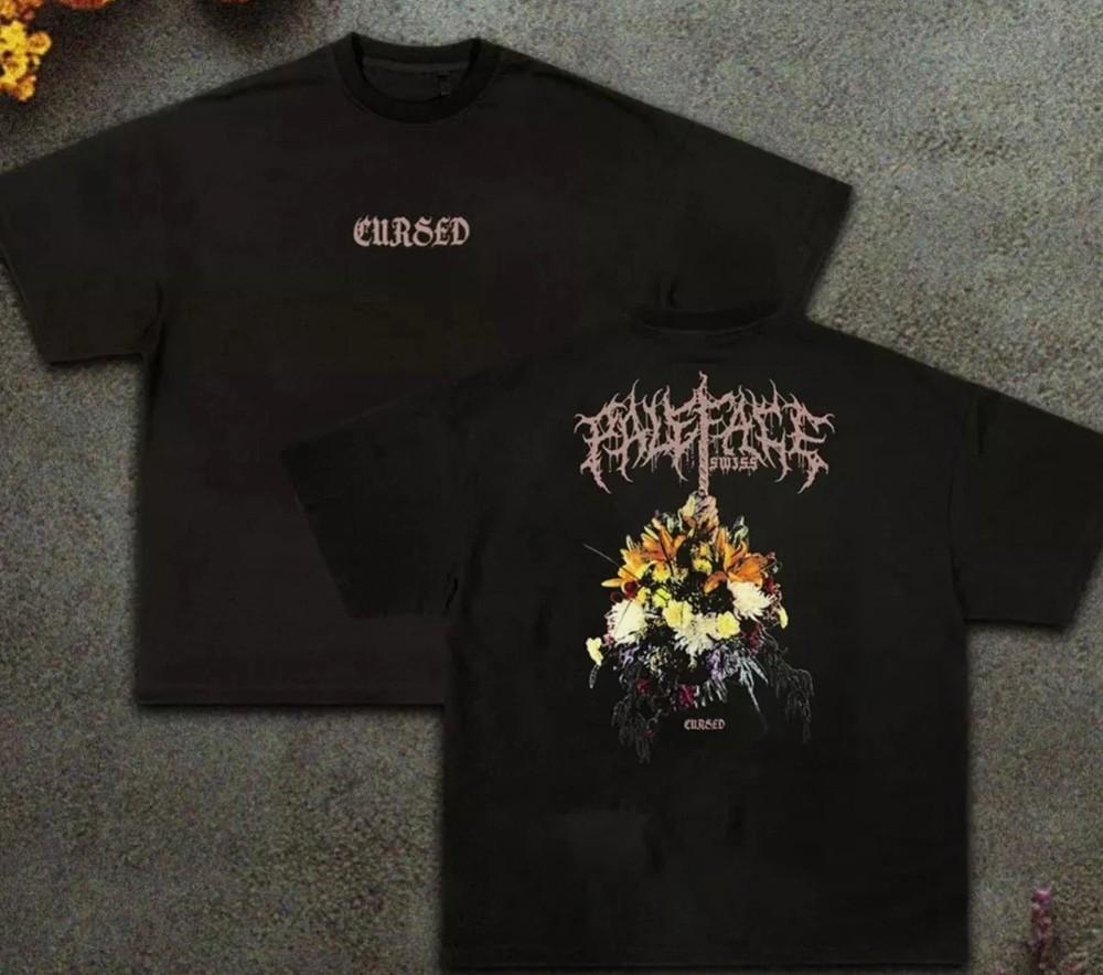 Cursed Album Paleface Swiss Band 2 sided Cotton T Shirt Full Size S-5XL