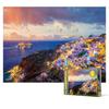 2000 Piece Jigsaw Puzzle - Sunset View of Cruise Ship and Oia Village, Popular Korean Puzzle