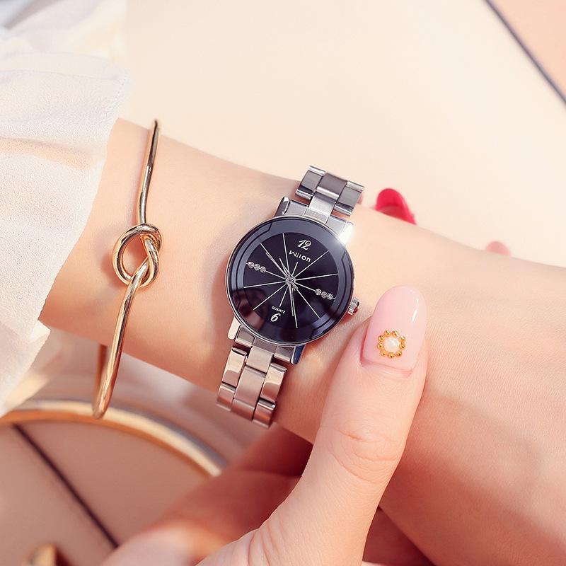 Watches for Women Couple Stainless Steel Steel Band Quartz Watch Trend Fashion Diamond Women's Watch Women's Watch