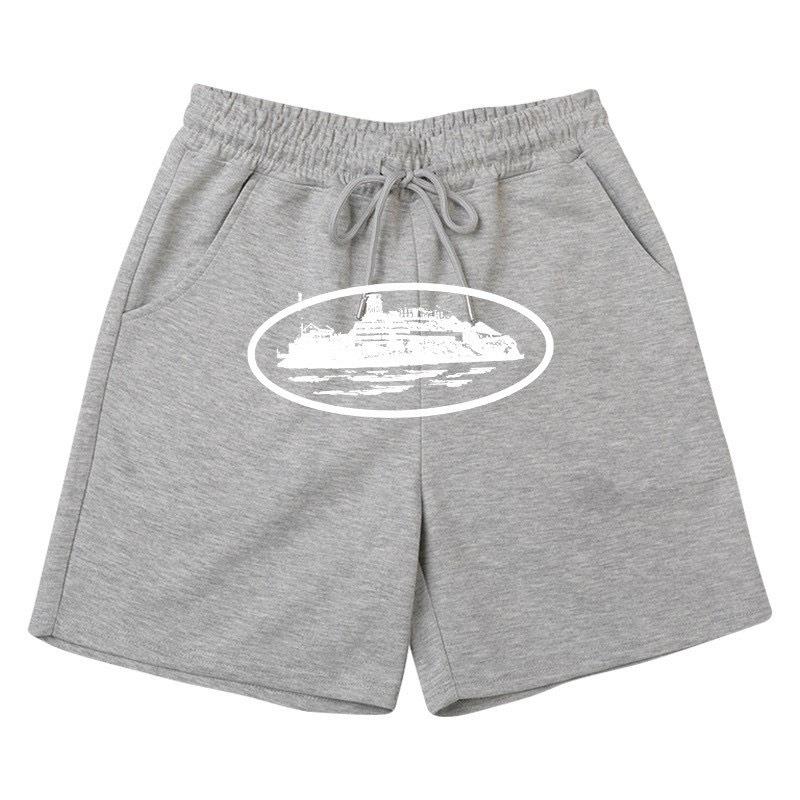 Cross-border T-shirts, pullovers, European and American Alcatraz Island unisex sweatshirts and sweatpants sets, street hip-hop outfits