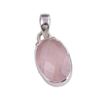 Натуральный Розовый Кварц Драгоценный Камень Ручной Работы 925 Стерлинговое Серебро Подарочный Кулон 1,25" r5u86