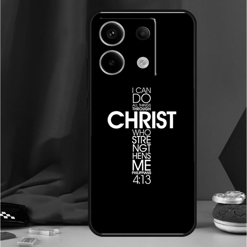 Библейский стих Иисус Христос Христианский Чехол Для Xiaomi Redmi Note 11 12 13 Pro 8 9 10 Note 12S 11S 10S 9S Redmi 13C 10C 12C Обложка