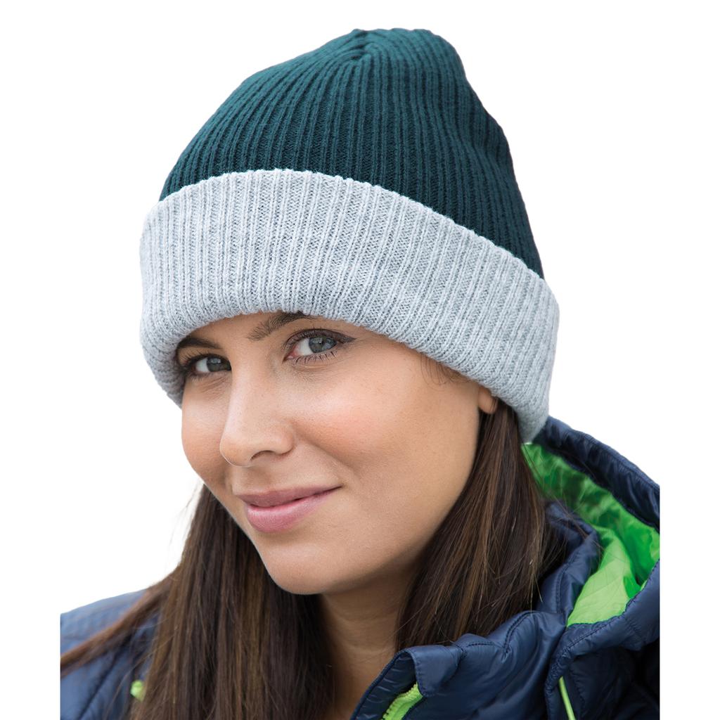 Result Winter Essentials Unisex Adult Double Layered Beanie