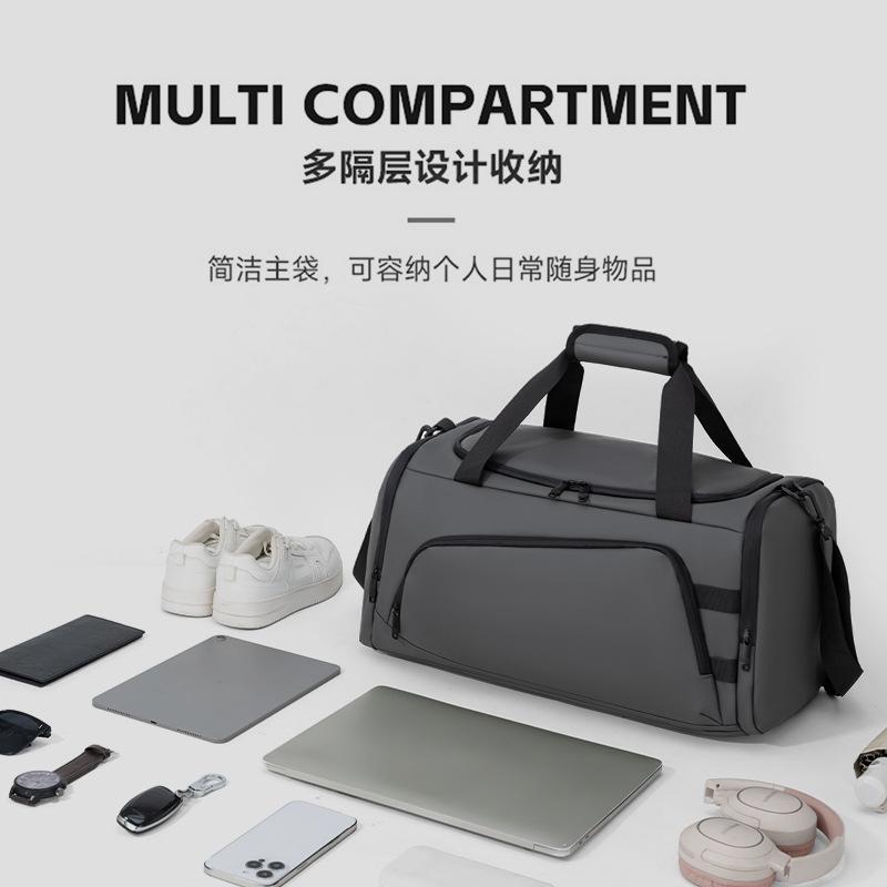 New travel bag, business, sports, and fitness bag with separate compartments for wet and dry items, large capacity, suitable for outdoor travel,