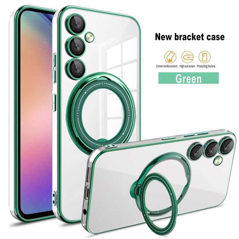 Прозрачное кольцо с мягким покрытием для чехла для телефона Magsafe для Samsung Galaxy S23 S22 Ultra Plus S20 FE A04S A14 A24 A34 A54 A13 A32 A52 A12 4G 5G, силиконовый чехол