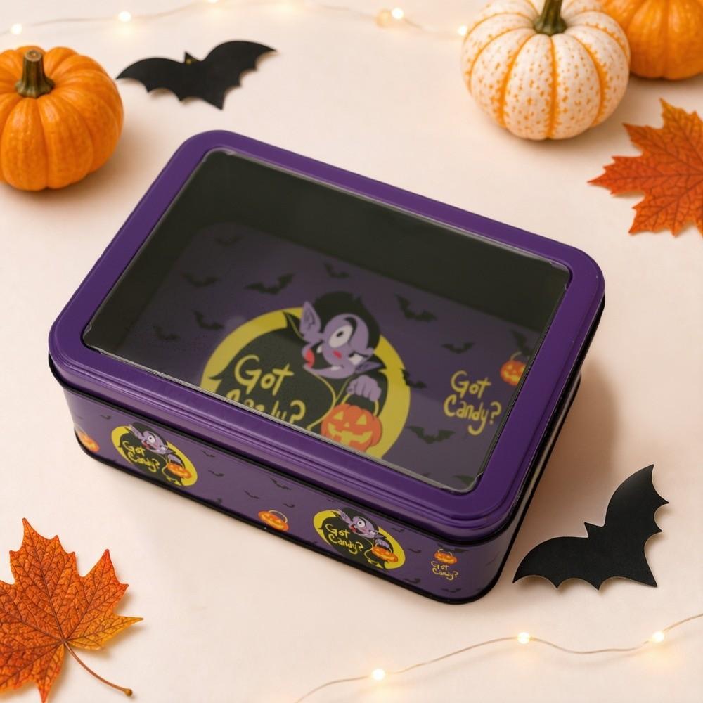 Decorative Candy Container Cartoon Mini Snack Packaging Box Halloween Tinplate Box Party Favors