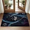Juventus FC Design Crystal Velvet Rug Soft Decorative Mat for Bedroom Entrance