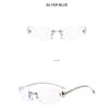 Women's Sunglasses, Star Rimless Sunglasses, Men's and Women's Retro Oval Sunglasses.