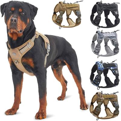 Langlebig Tactical Harness Für Große Kleine Hunde Training Weste Leine Pet Harness Und Leine Set Für Hunde Im Freien Verstellbare, Gepolsterte