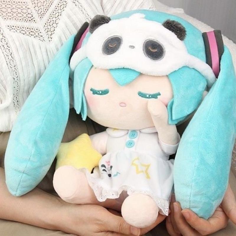 Cartoon 20-30cm Hatsune Miku Plush Doll Toy Anime Peripheral Stuffed Toy Collection Model Ornament Toys Christmas Gifts