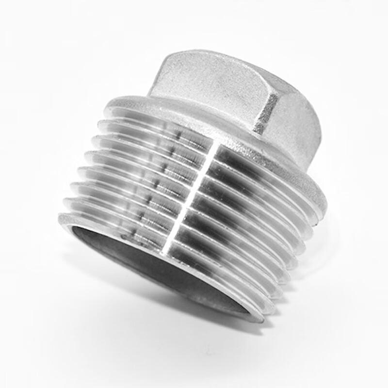 Deqi 304 Stainless Steel External Thread Pipe Plug