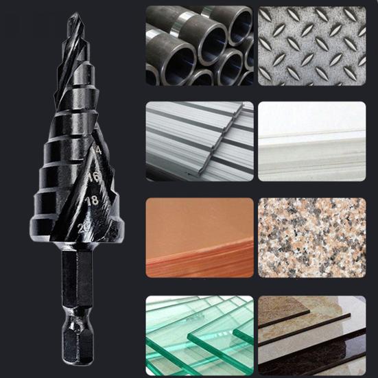 Спиральные сверла высокой твердости, 3 шт., острые спиральные шестиугольные сверла с шестигранной ручкой, сверло «Пагода», комбинированный набор для мастерской