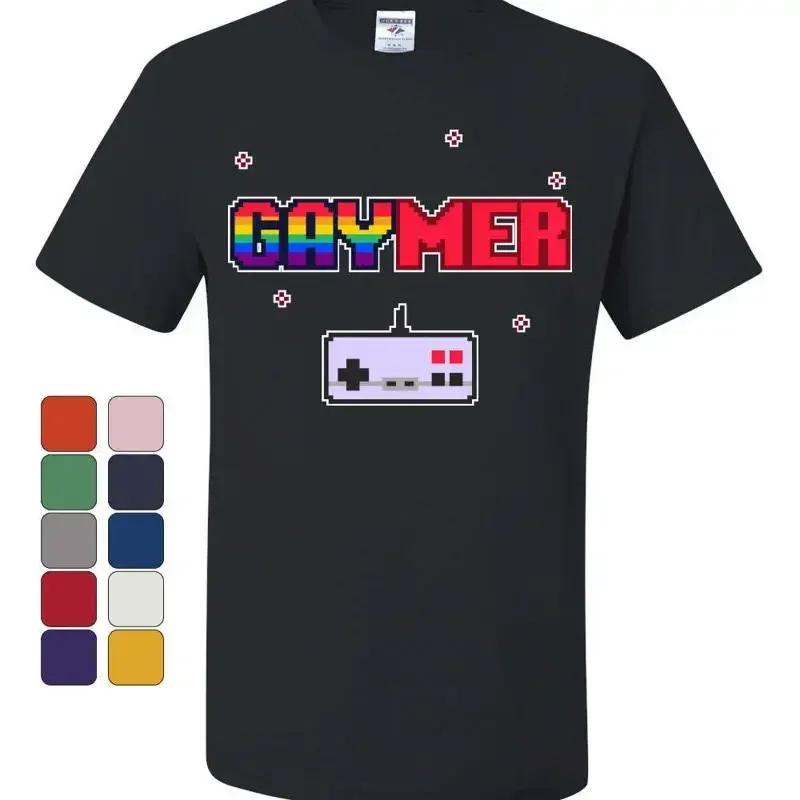Gaymer TShirt Lgbt Queer Rainbow Gay Gaming Console Controller Tee Shirt