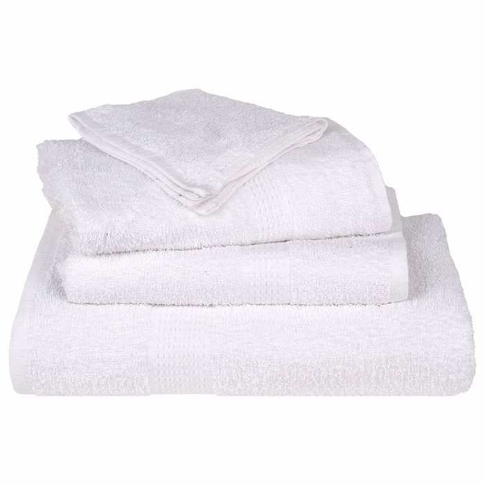 VidaXL Serviettes de sauna 25 pcs blanc 80x200 cm 360 g/m² 100% coton, serviette, serviette de bain, serviette en coton 136664