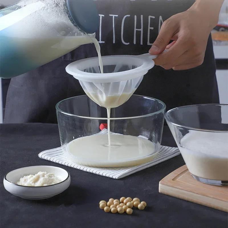 Нейлоновый ультратонкий фильтр сетка сито соевый сок кофе молоко пищевое сито ложка кухонные дуршлаги гаджеты фильтр 400 ячеек
