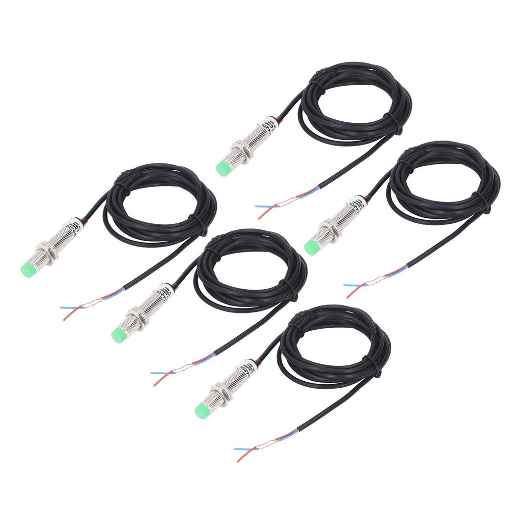 5 шт. M12 Индуктивный бесконтактный переключатель 2 провода нормально закрытый 150 Гц частота бесконтактный датчик DC10‑36V