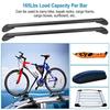 Universal 43 Aluminum Roof Rack Cross Bars with Anti-Theft Lock for 42.9-44.9inch Bare Roof Adjustable Window Frame Black Suppo
