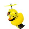 Велосипедный звонок в виде утки Универсальный велосипедный руль Желтый утиный звонок Резиновая утка Велосипедный звонок со светодиодной подсветкой Шлем и пропеллер