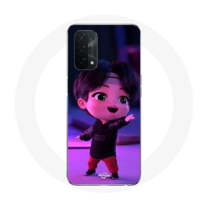 Case for Oppo A74 BTS TinyTAN Jin Animation