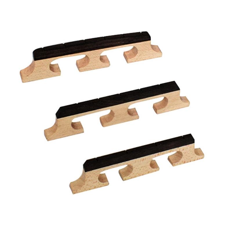4/5/6 Strings Banjo Bridge Replacement 3 Footed Wood Standard Banjo Bridge Enhances Tone Clarity And Resonance