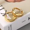 Round Circle Fashion  Accessories Wide Tube Drop Earrings Hoop Earrings Dangle  Earrings Jewelry