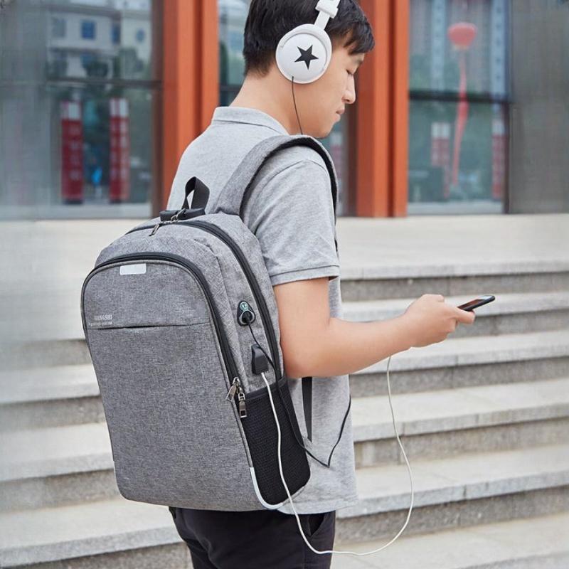 Модный противоугонный деловой рюкзак с паролем для отдыха, компьютерная сумка большой емкости для мужчин и женщин, однотонный рюкзак