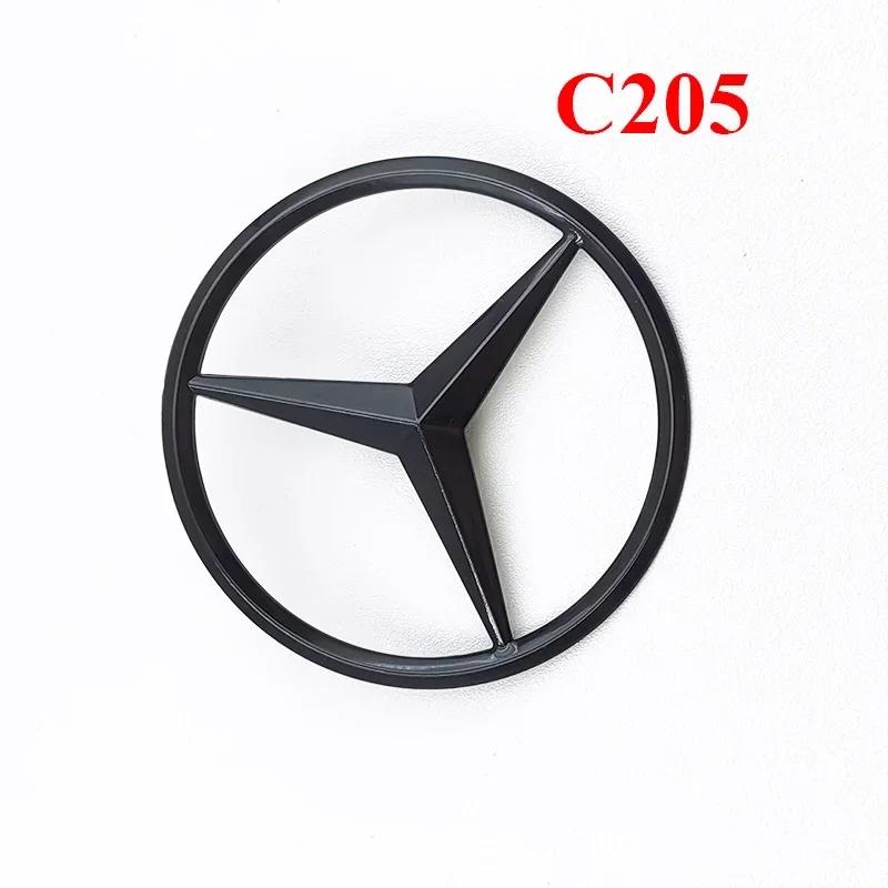 3D ABS Black C43 Logo Letters BITURBO 4MATIC Badge Car Rear Star Sticker BITrunk AMG Emblem For Mercedes Benz AMG W205 W206 C205