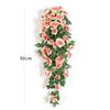 Artificial Rattan Vine Decoration Wall Hanging Roses Home Decor Wedding Door Christmas Fake Flower
