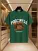 2026 New Arrival 100 Cotton Tshirt Pdgcircle Upside Down Bear Print American Vintage Loose Casual Short Sleeve Tee