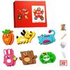 Woodland Animals Craft Kit Forest Creatures DIY Sewing Felt Beginners Sewing Set Animals For Ki C3R3