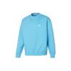 Embroidered Letter Ribbed Crew Neck Sweatshirt Men Tops Sky-Blue DX9612-407