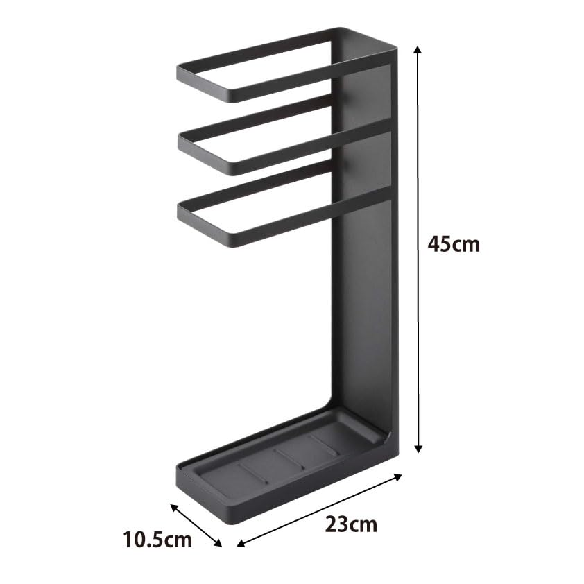 Yamazaki Jitsugyo (Yamazaki) Umbrella Stand Layer Slim Black 7933