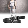 Adjustable Alloy Star Buckle Thin Waist Belt Vintage Style Belt Hot Girls Women Waist Belt for Coat Skirts Jeans