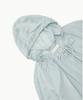 Amomento Sheer Shirring Hooded Blouse_Light Blue
