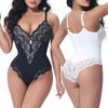 Lace Shapewear Bodysuit for Women Tummy Control Full Body Shaper V-Neck Backless Tank Tops One Piece Body Shaper Thong Sculpting Bodysuit