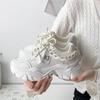 Кроссовки женские на толстой платформе с цепочкой, вулканизированные, модные, дышащие, повседневные, для ходьбы, для женщин