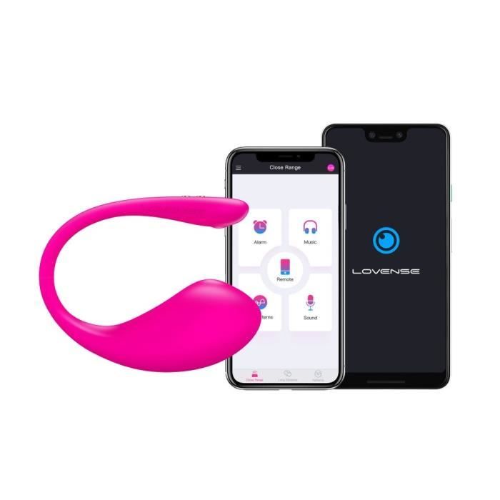 Oeuf Vibrant - Lush - Lush 3 - Fuchsia - Vibration profonde - Contrôle à distance