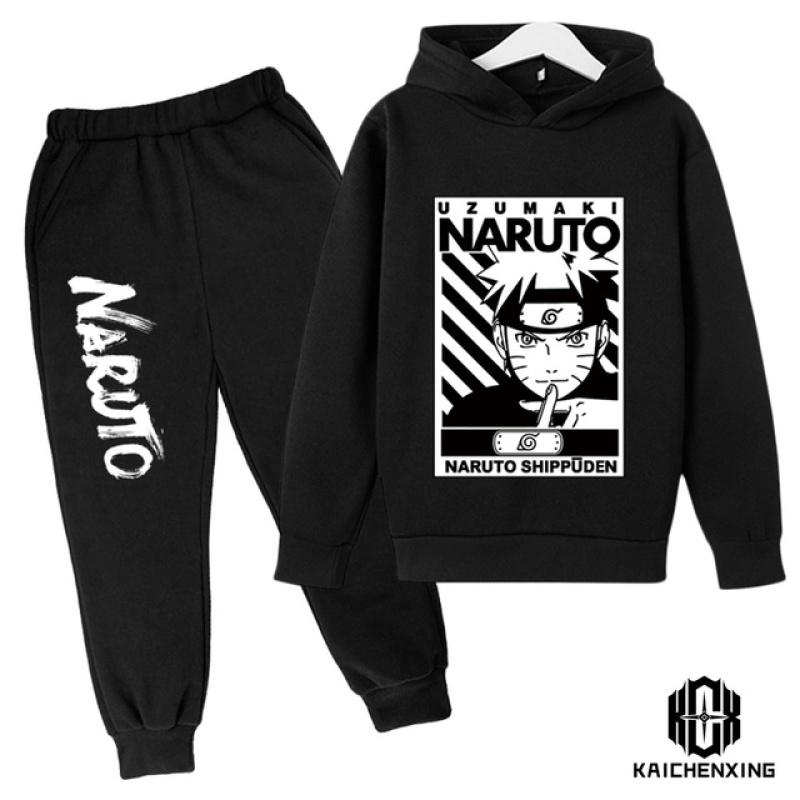 Cartoon Children's Naruto Hoodie Cute Boy Suit Children's Sportswear Spring and Autumn Fashion Sweatshirt Baby Suit