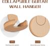 BURNING&LIN Складной настенный держатель для гитары, Оригинальный дизайн из массива дерева и пробки, Компактный держатель, Настенная подставка-крючок для акустической гитары, банджо,