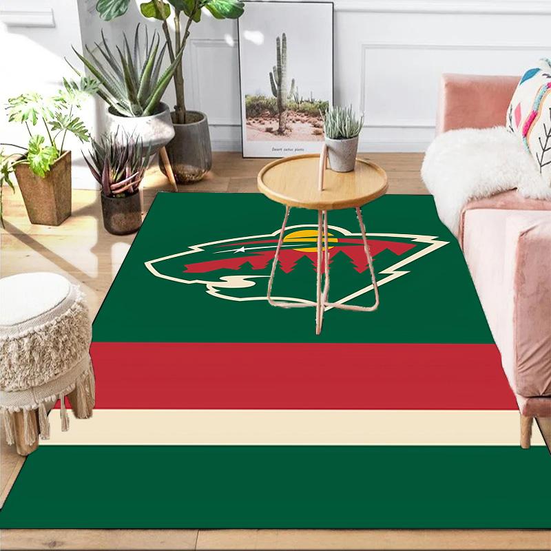 Коврик для пола хоккейной команды Minnesota Wild, подходит для помещений и улицы, коврики для кухонь, домов, офисов, гостиных, домашнего декора, рождественский подарок