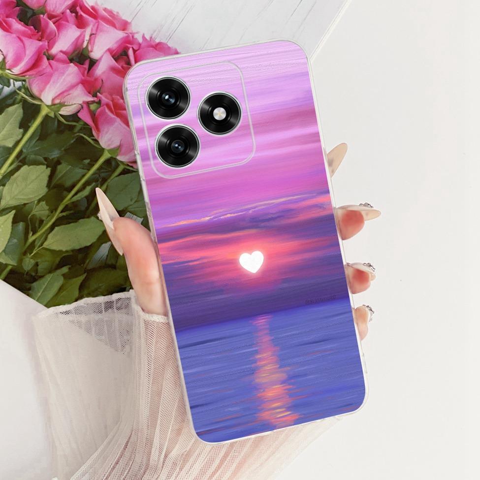 Case For Honor X5C Plus Cover Transparent Luxury Cute Cat Fashion Butterfly Cool Painted Casing For Honor X5cPlus