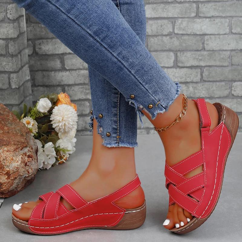 Fashion Summer Women Sandals Shoes Soft Women Shoe Plus Size Sandals Woman Wedge Ladies Shoes Elegant Sandal Women Female Footwear