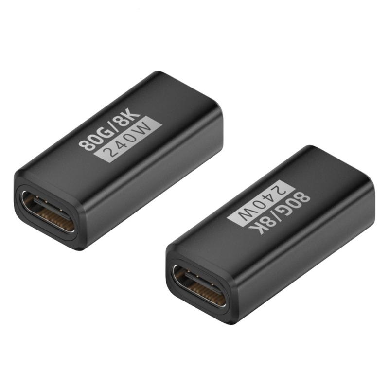 Адаптер USB Type-C 240 Вт 80 Гбит/с 8K@60 Гц для устройств Thunderbolt 4/5 для эффективной передачи данных